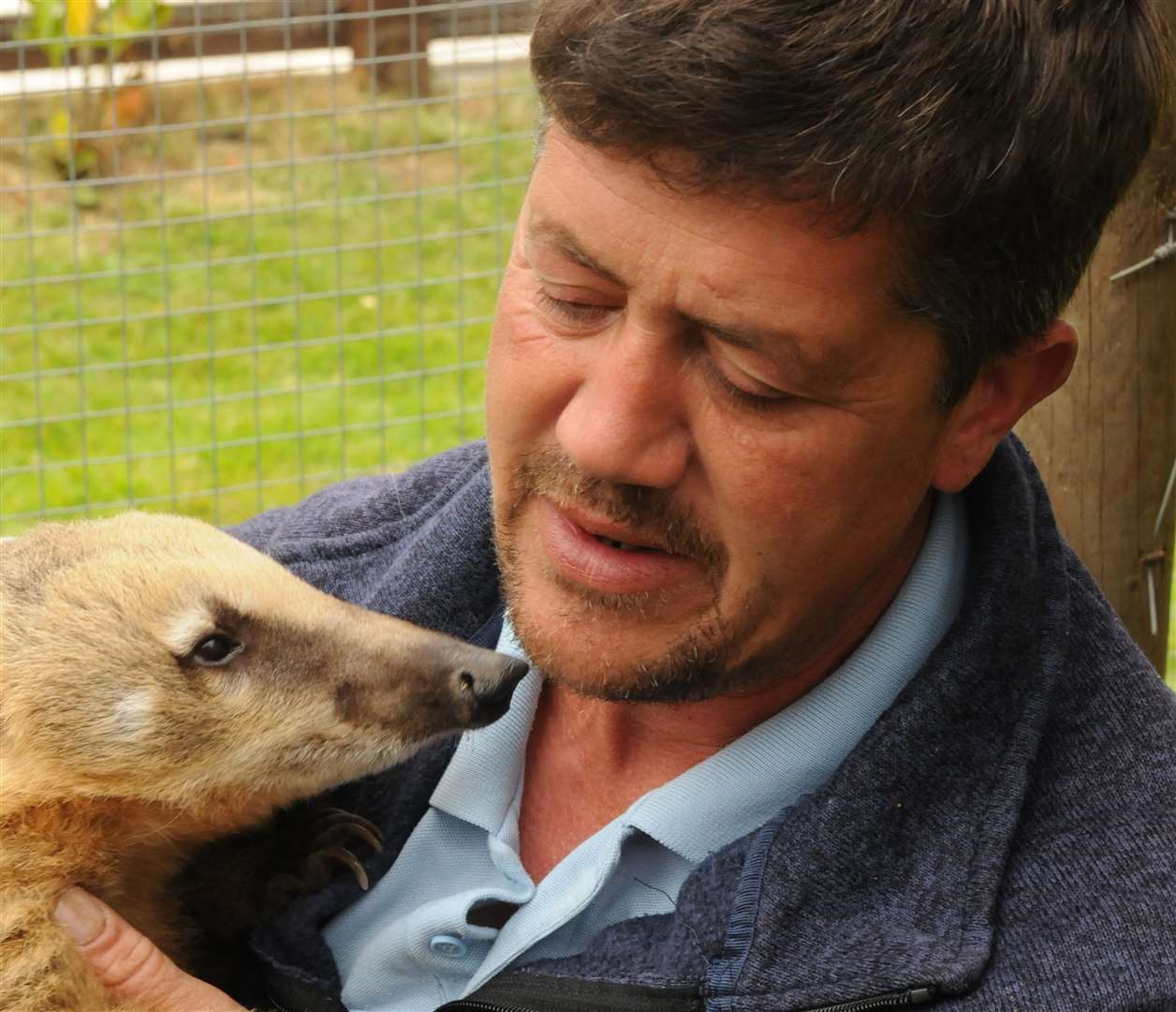 Andy Cowell with Basil the Kote