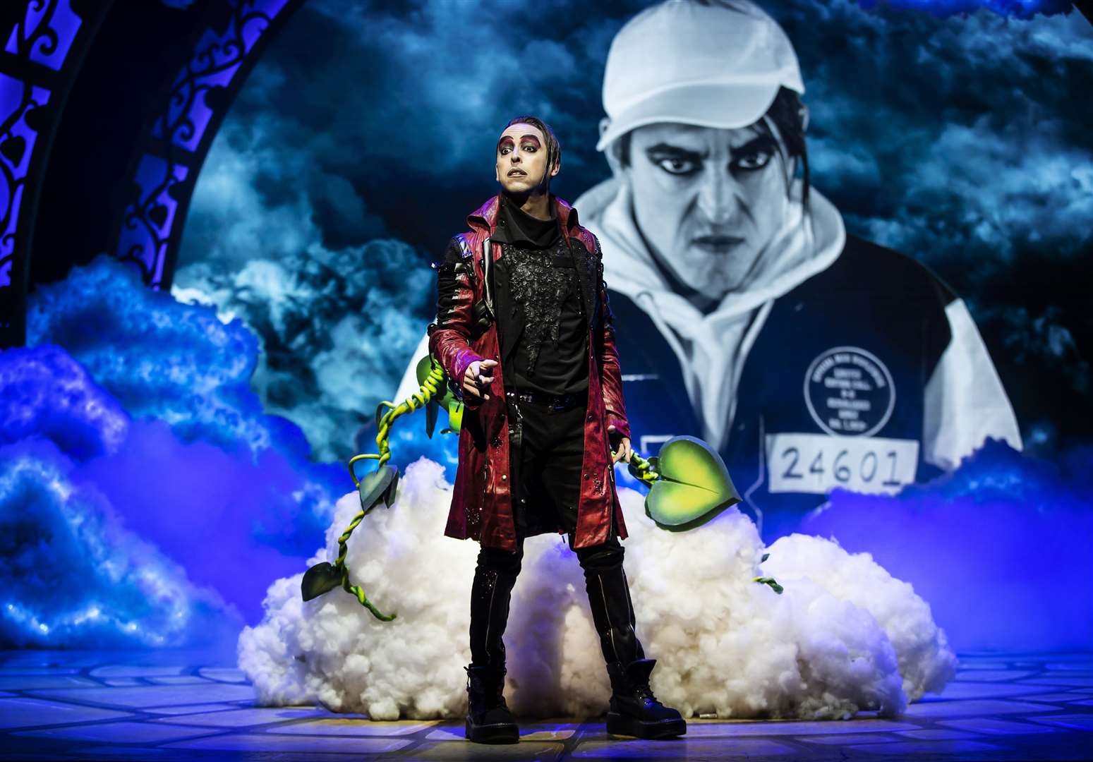 Marc Pickering as boyband wannabe Luke Backinanger in the Marlowe Theatre panto Picture: Pamela Raith