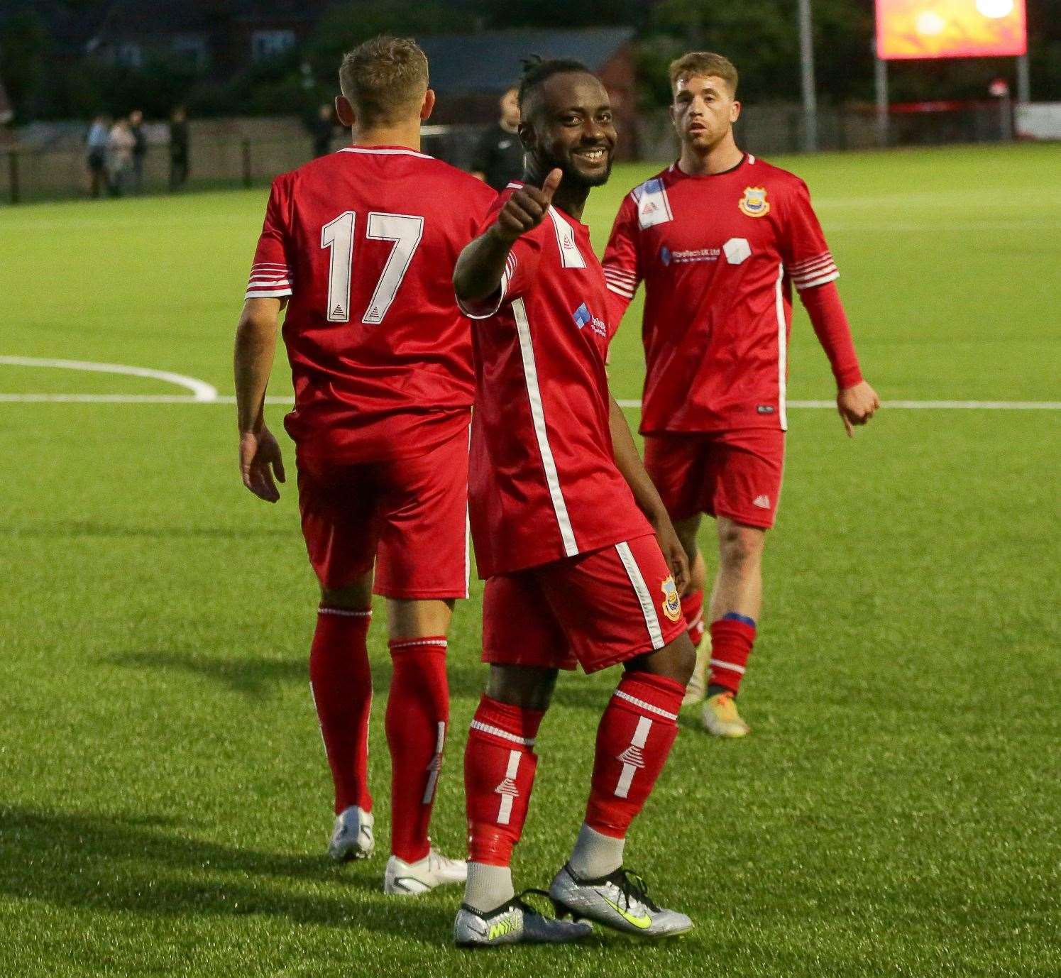 Striker Steadman Callender – has left Whitstable. Picture: Les Biggs