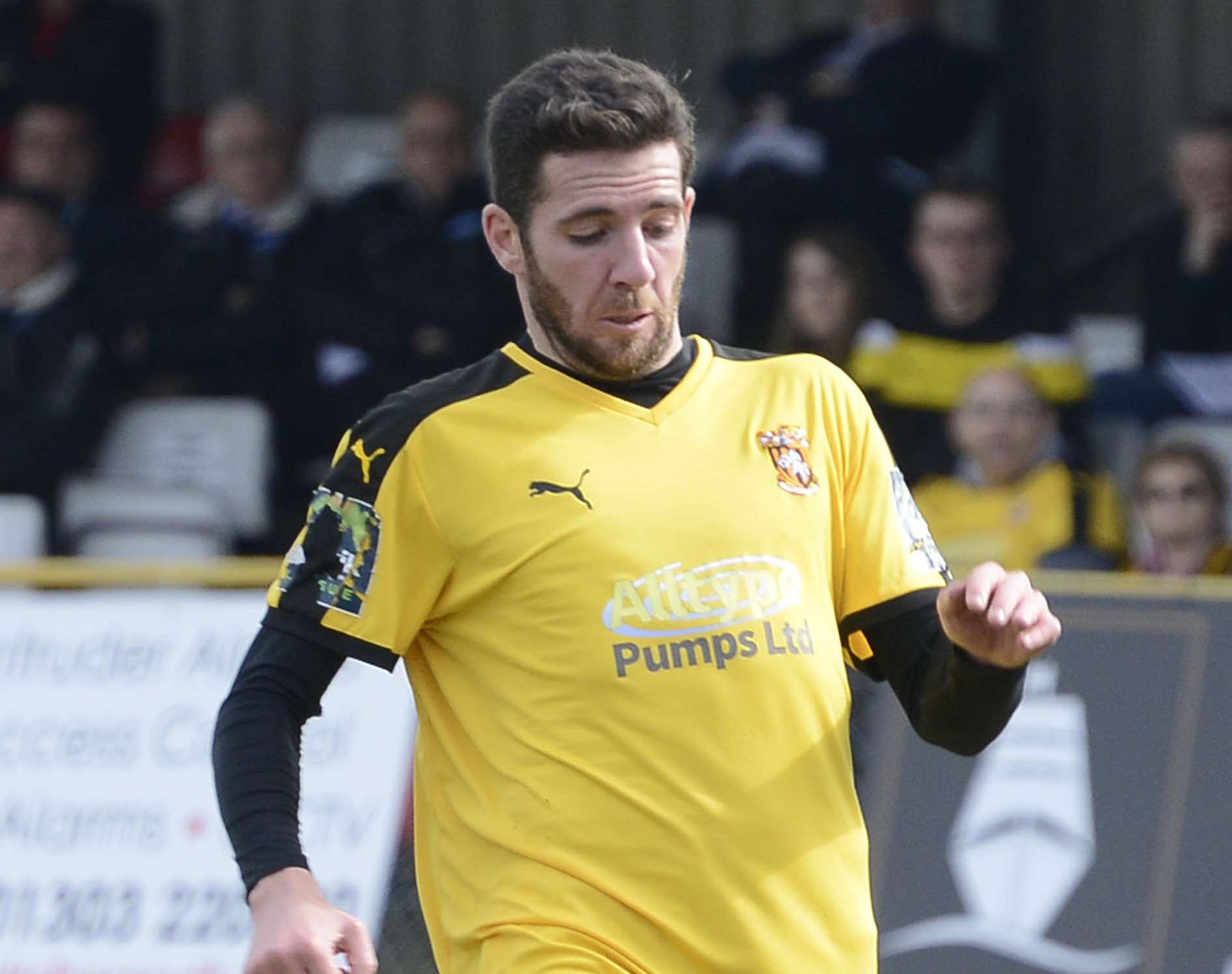 Folkestone striker Ian Draycott Picture: Paul Amos