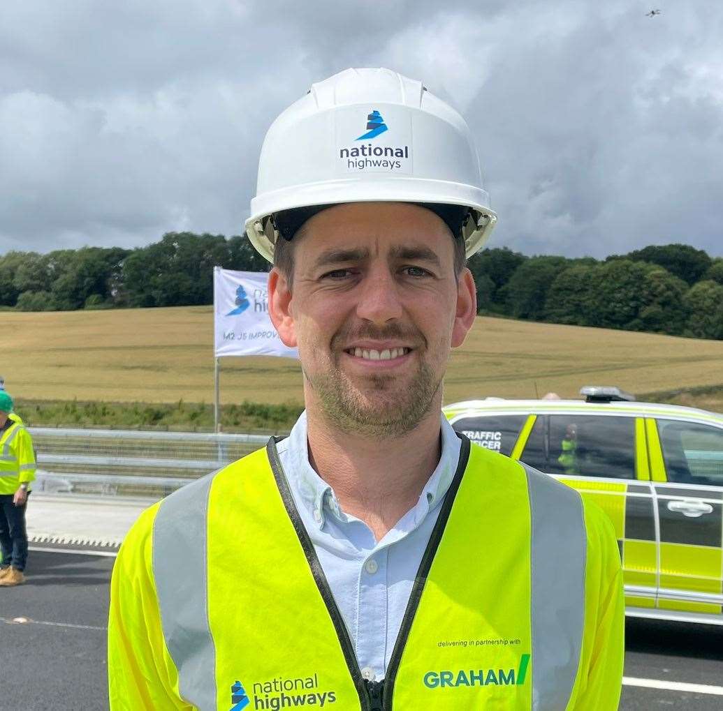 Stockbury flyover project manager Dan Rollinson. Picture: Joe Crossley