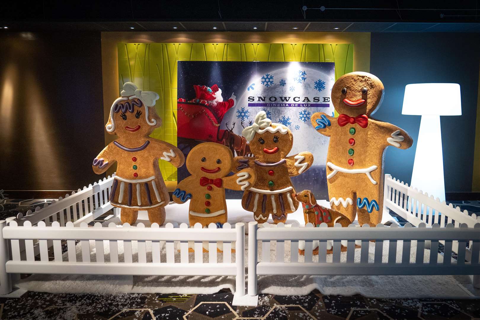 Some of the festive scenes in the winter wonderland at Showcase Cinema, Bluewater