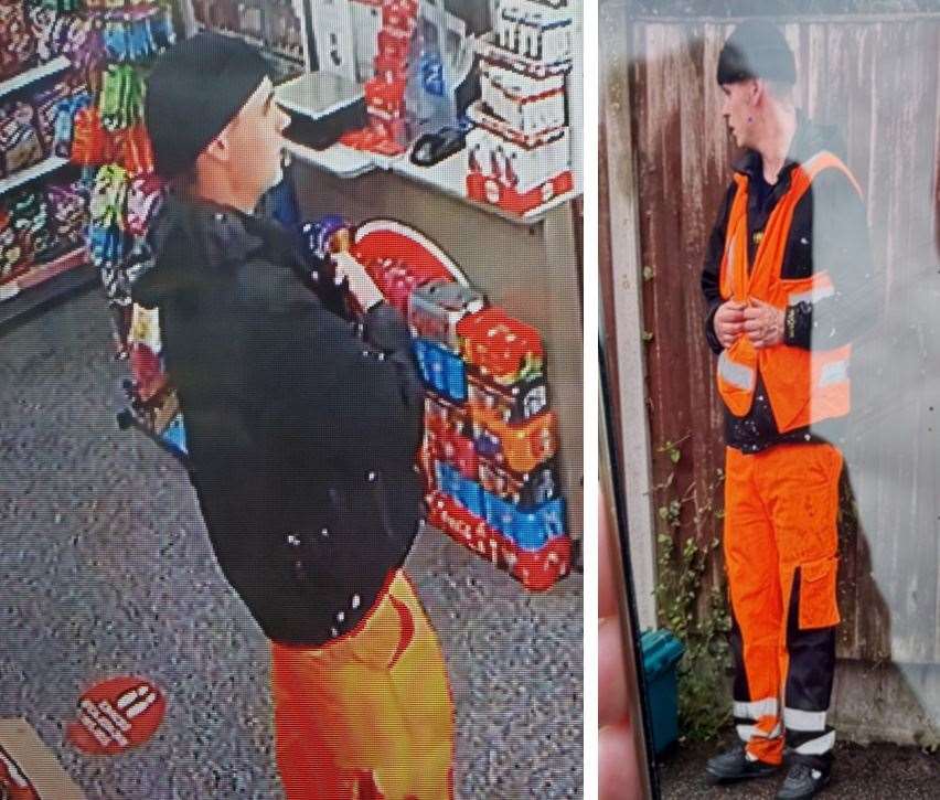 Police have released CCTV images of a man they would like to speak to. Picture: KentPolice