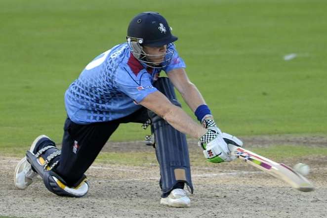 Sam Billings smashed 61 off 35 balls for Kent against Gloucestershire. Picture: Barry Goodwin