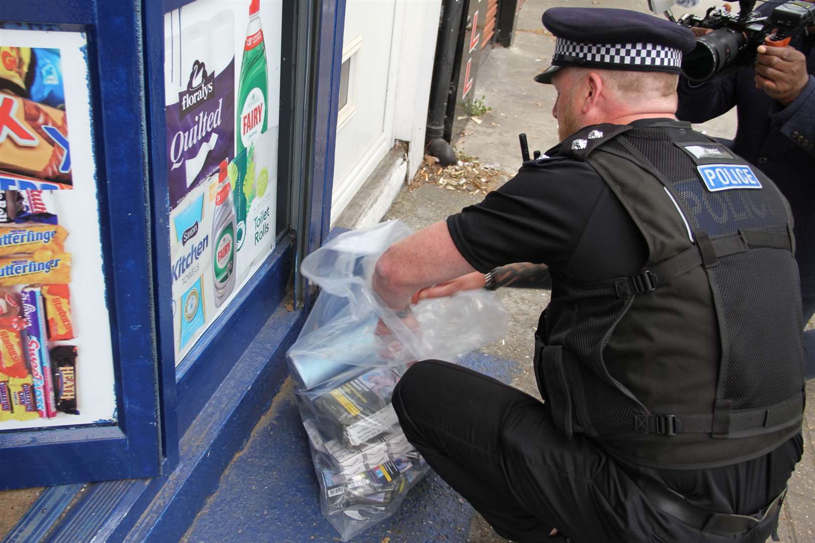 Officers at the raids in Gravesend. Picture: Gravesham Borough Council