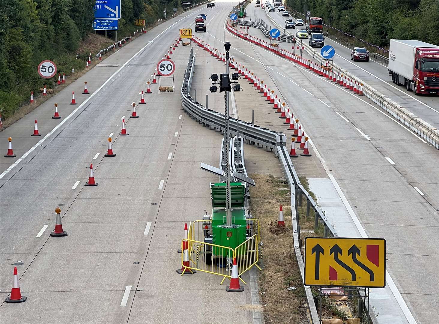 Operation Brock will be removed from the M20 tonight. Picture: Barry Goodwin