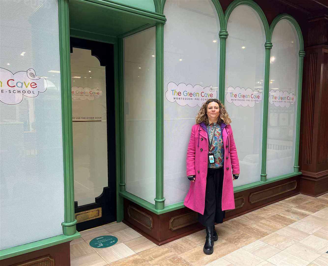 Nursery manager, Tracy Watkins, alongside the new Montessori pre-school inside The Great Hall Arcade in Tunbridge Wells. Picture: Tracy Watkins