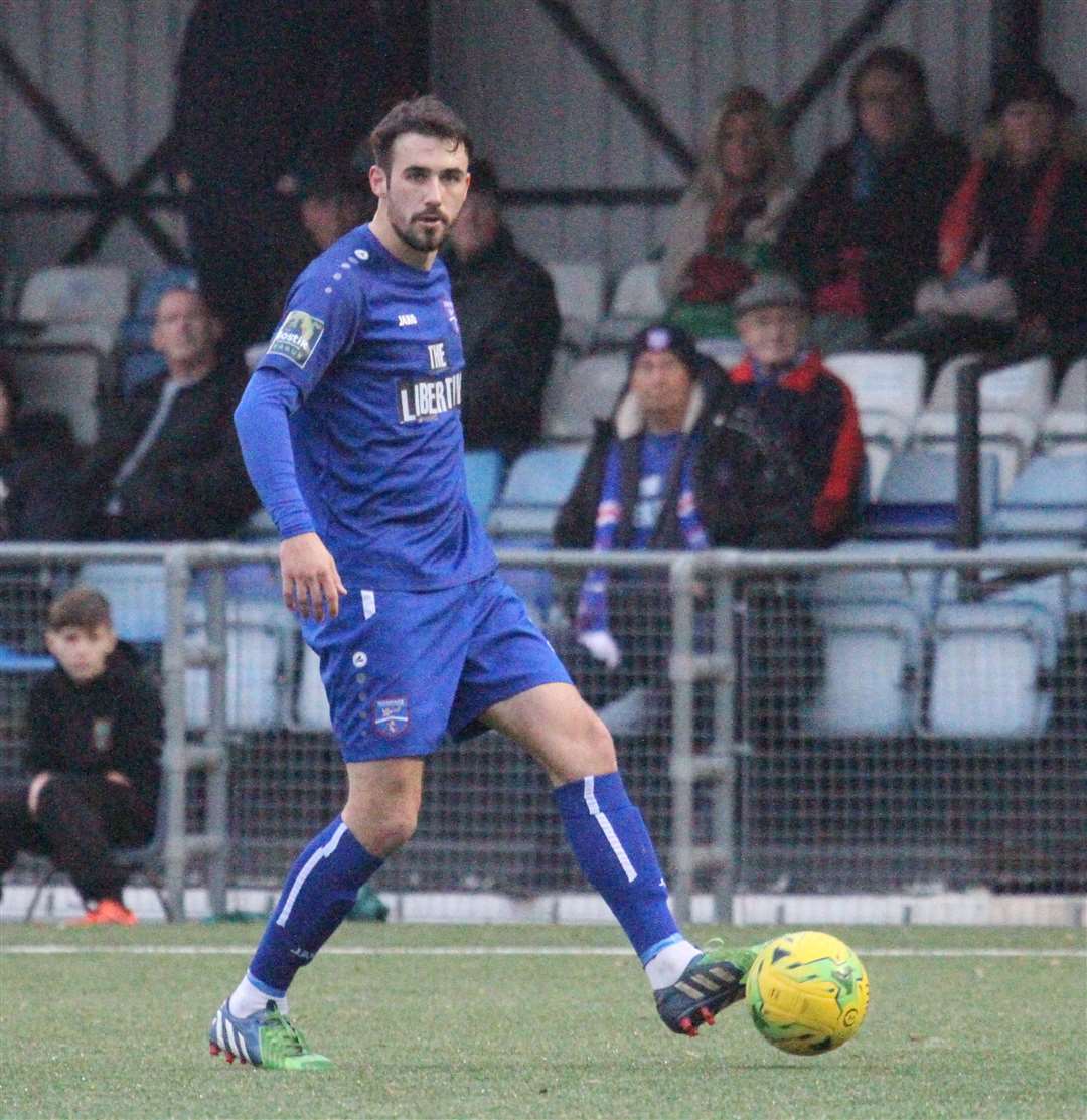 Tom Mills in action for Margate. Picture: Don Walker