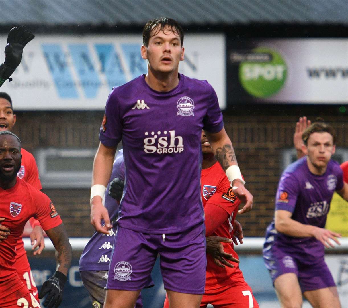 Striker Alfie Pavey has had loan spell at Dover extended. Picture: Barry Goodwin