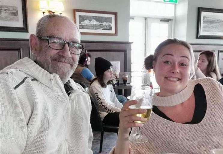 Terry Price with his neighbour Zoe Sage, who set up his fundraiser. Picture: Zoe Sage