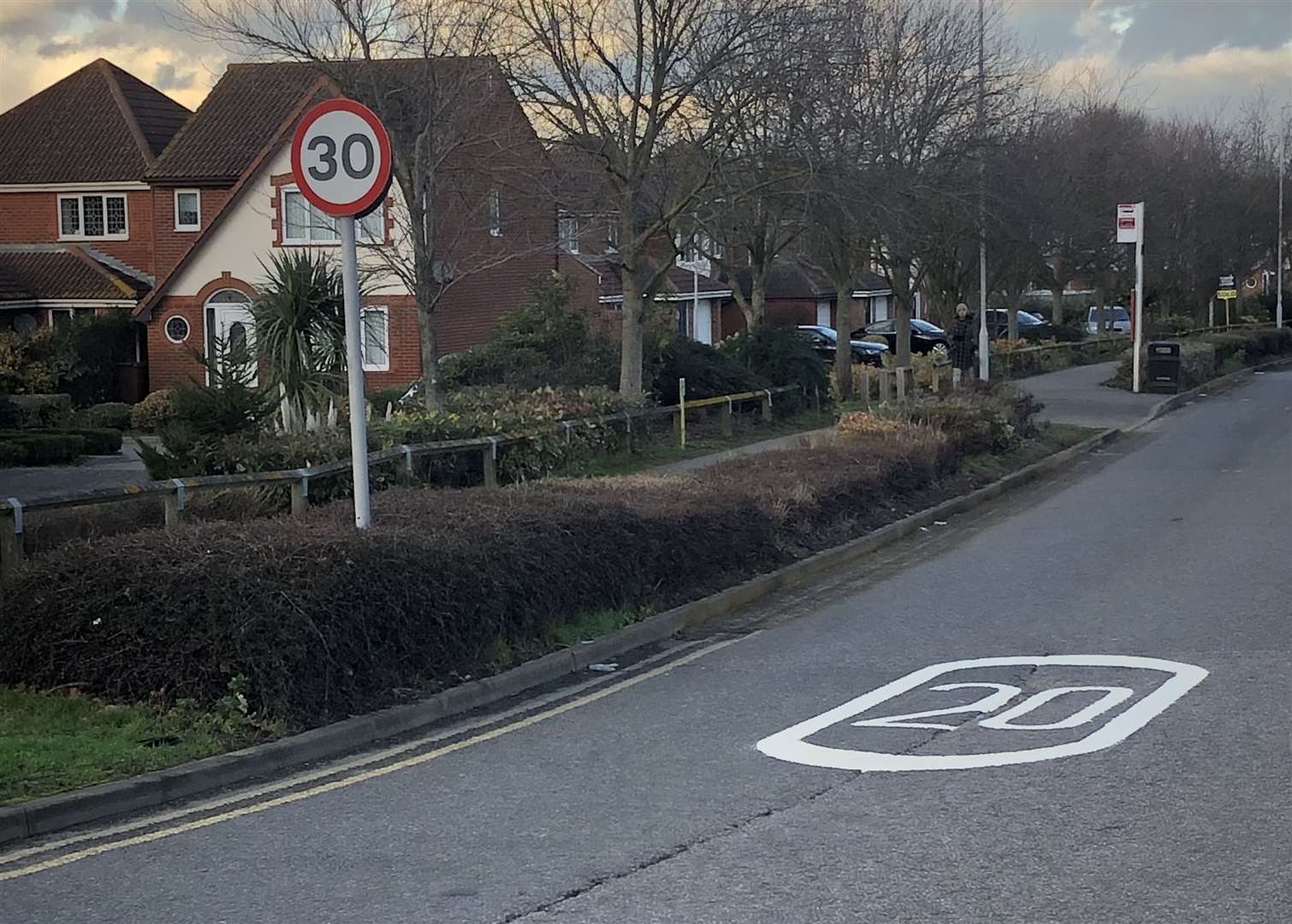 How the road looked before the road signs were changed. Picture: Paul Lewis