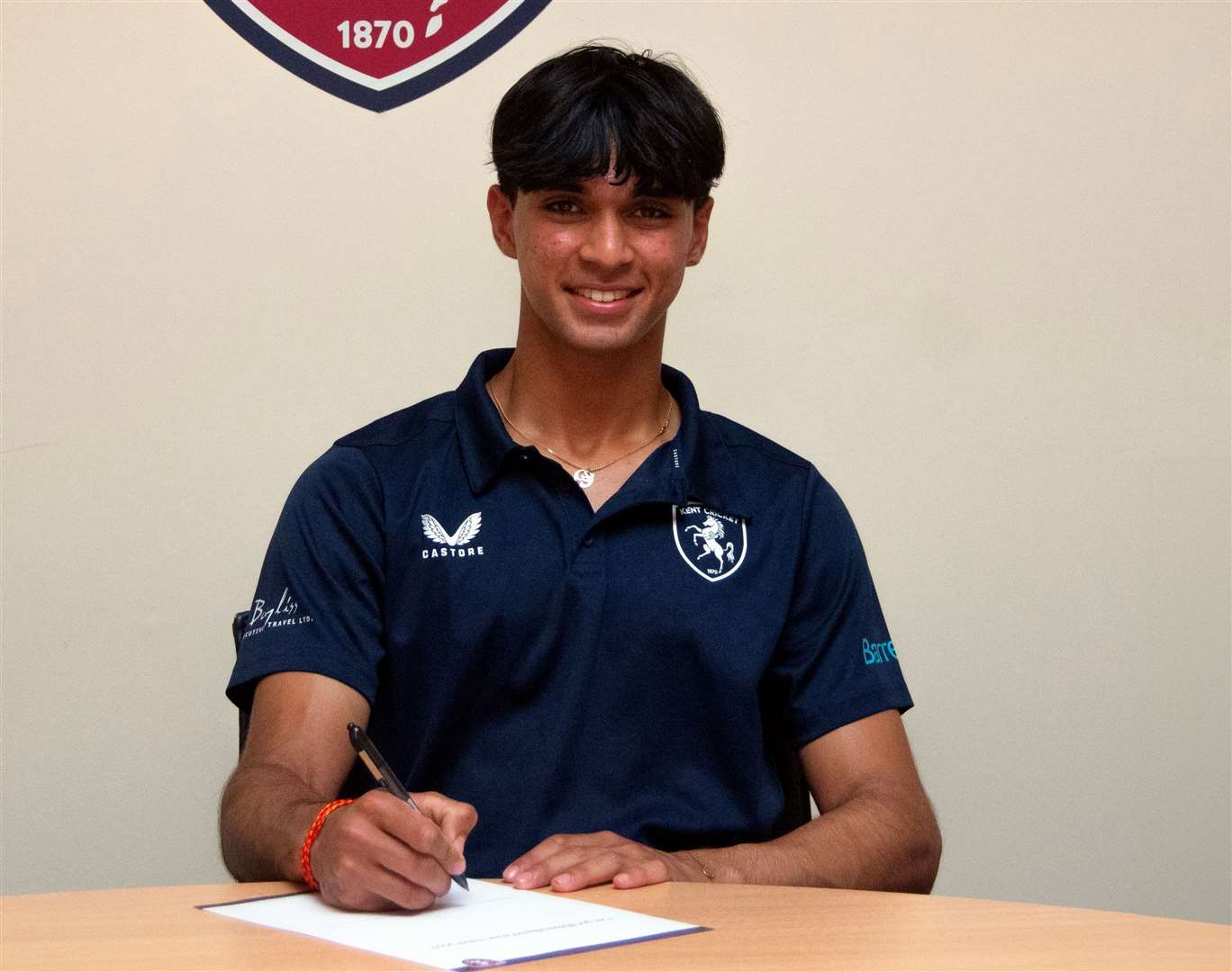 Ekansh Singh - the 18-year-old batting all-rounder has signed a rookie Kent contract and is expected to join their Metro Bank One-Day Cup squad. Picture: Kent Cricket