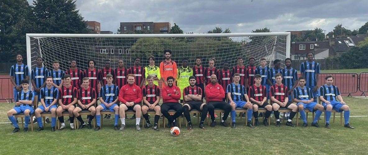 Erith Town's full post-16 academy, which includes many players who have been involved in their run to the FA Youth Cup first round