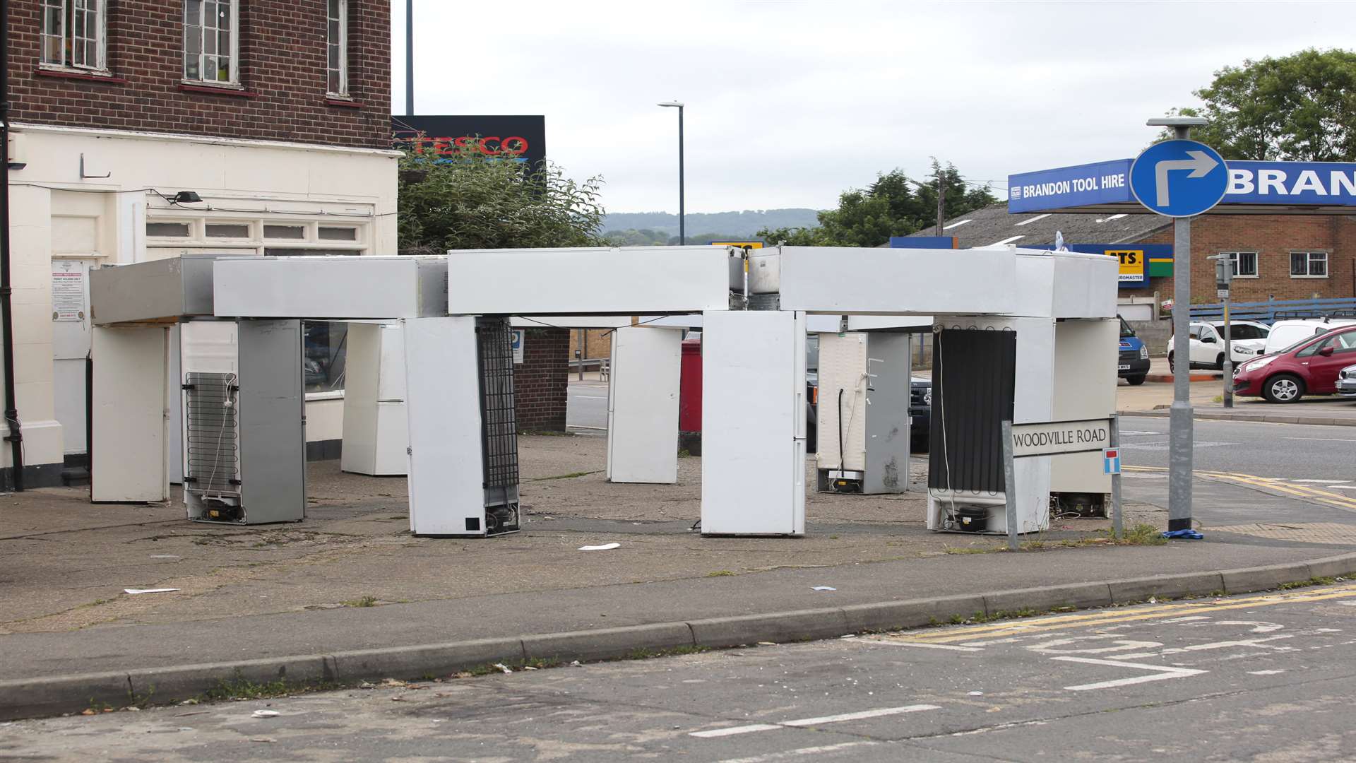 Twenty people descended on Fridgehenge to mark the summer solstice