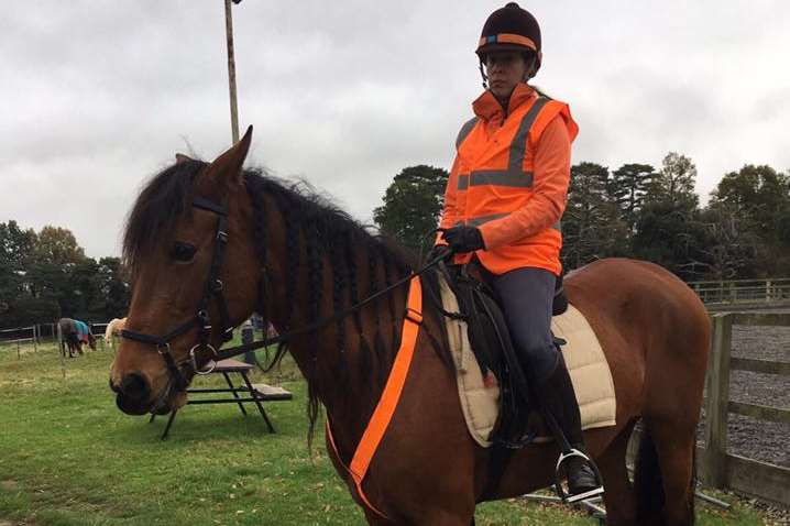 Stacey Chapman with her horse