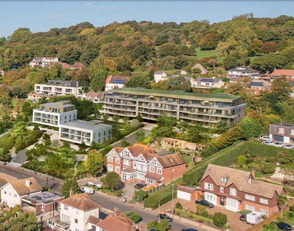 CGI of the planned development on the grounds of the former St Saviour's Hospital in Seabrook, near Hythe Picture: On Architecture