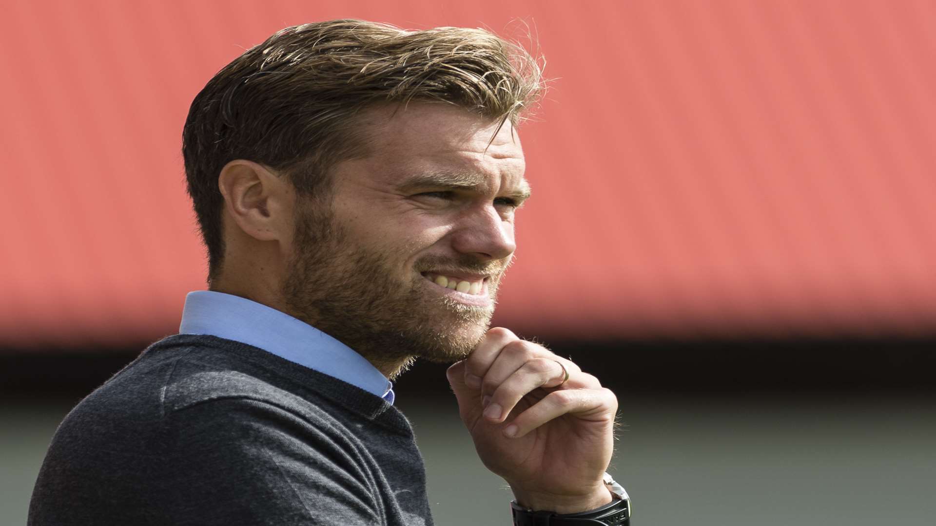 Ebbsfleet United manager Daryl McMahon Picture: Andy Payton