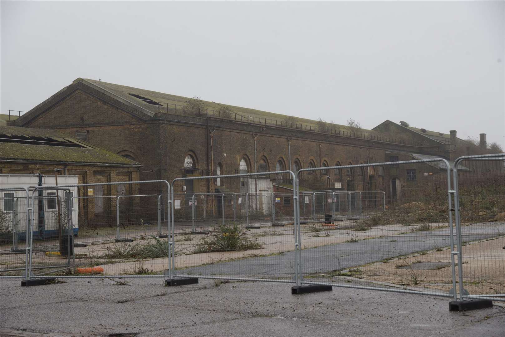 The existing external walls on the former railway works sheds will be retained, but the roof will be raised