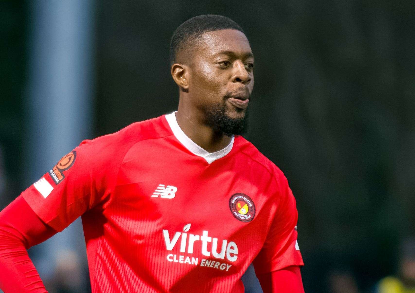 Rakish Bingham - scored a hat-trick for Ebbsfleet against Gateshead. Picture: Ed Miller/EUFC