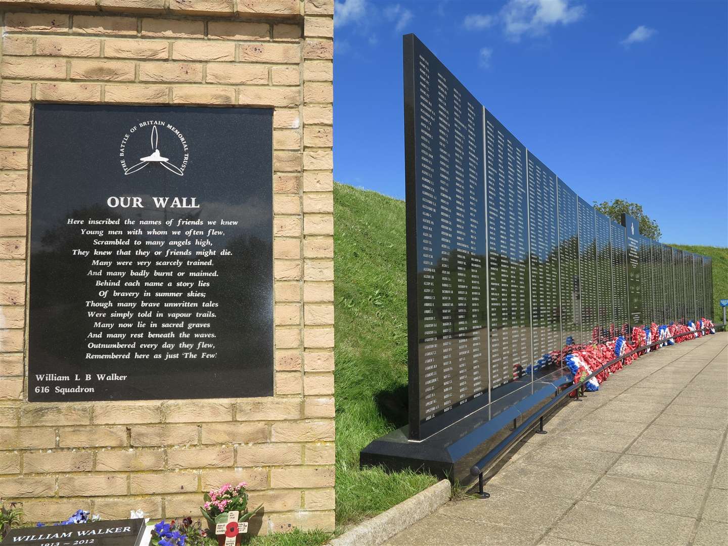 The Battle of Britain Memorial at Capel-le-Ferne, just outside Folkestone, is a tribute to wartime history