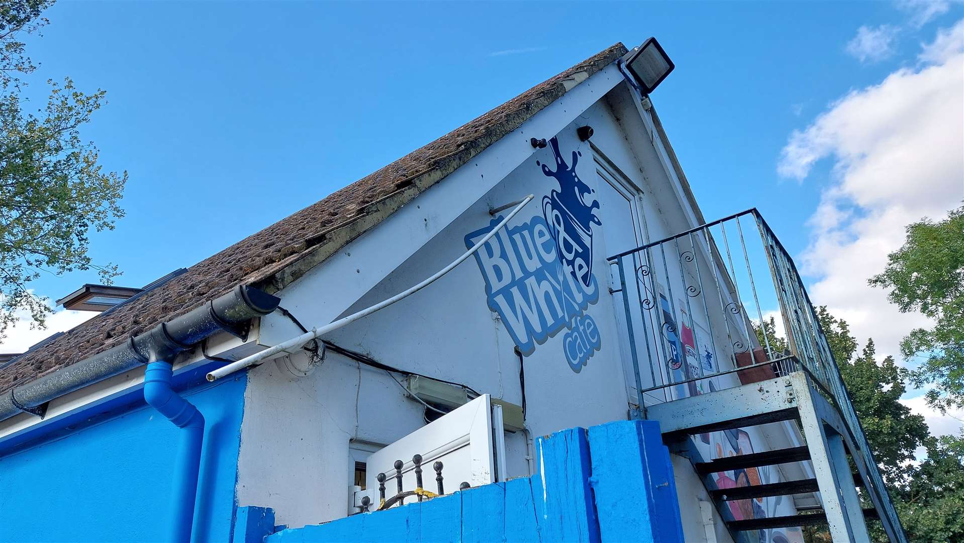 New owners have taken over the Blue and White Cafe in Smeeth, near Ashford