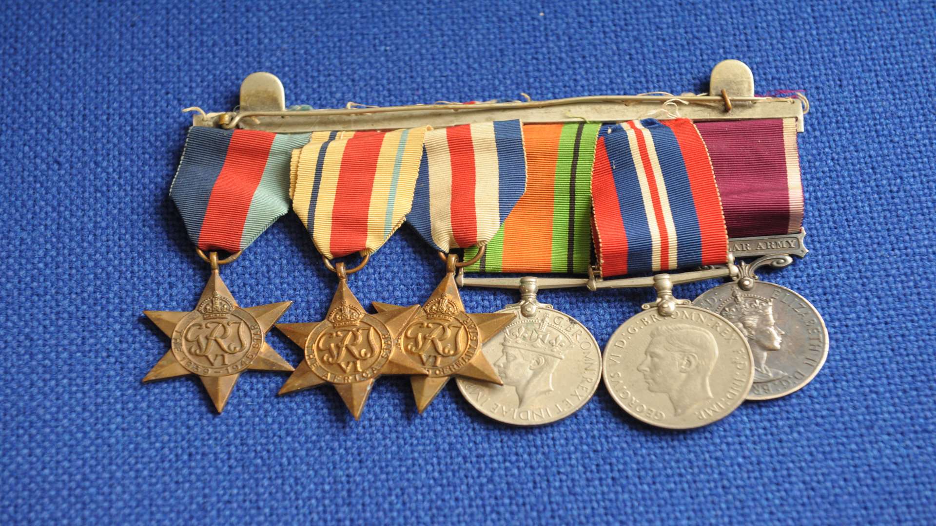 The medals which were stolen from Leonard and Anne Hazeldine's home in Penenden Heath, Maidstone. Picture: Steve Crispe