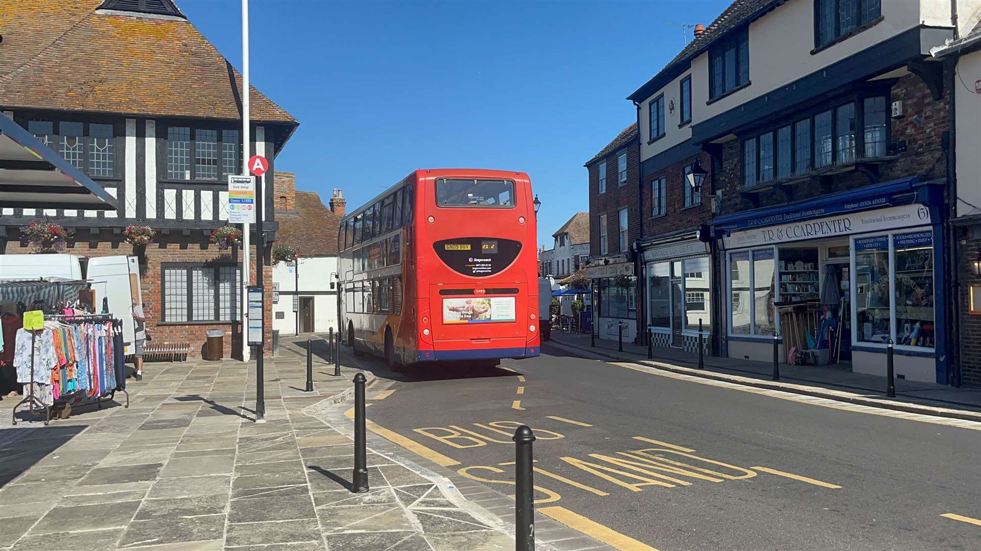 The layout of the relocated bus stop has been labelled as ‘dangerous’