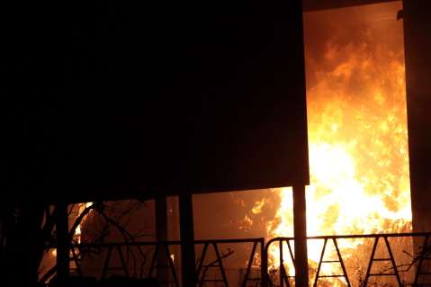 Barn fire in Dartford Road, Hextable. Photo: Donna Rivers, Wilmington