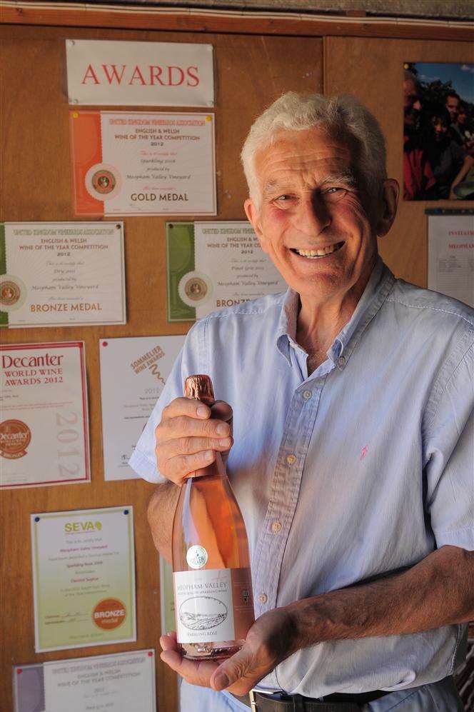 David Grey, owner of Meopham Vineyard