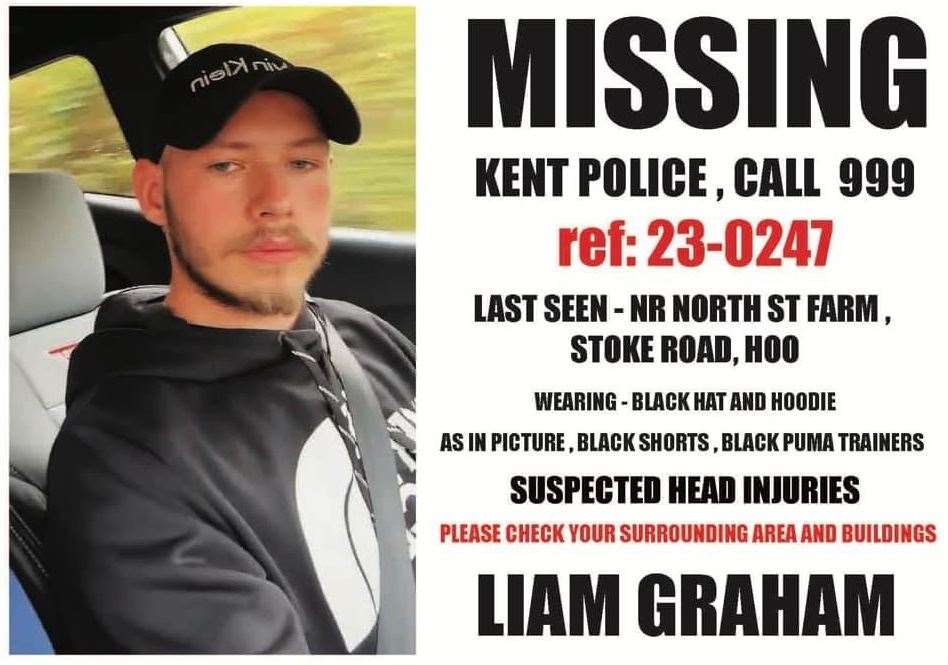 A poster to help find missing Liam Graham