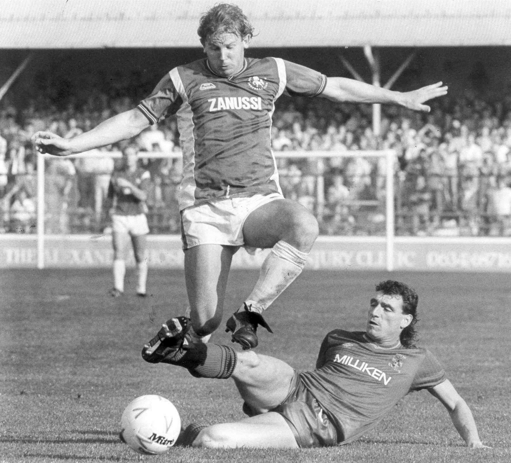 Dave Shearer in action for the Gills, where he spent just over three seasons