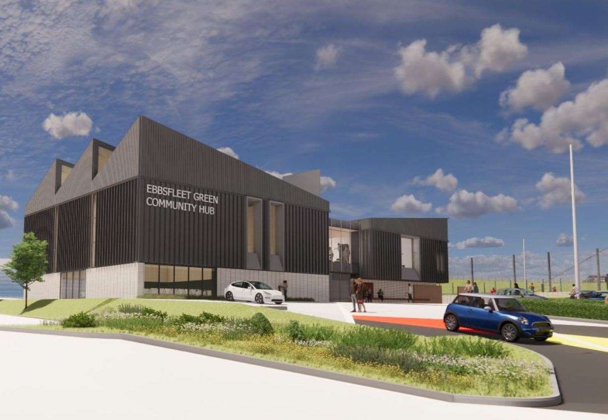 A CGI of how the Ebbsfleet Green Community Hub might look. Photo: Ebbsfleet Development Corporation