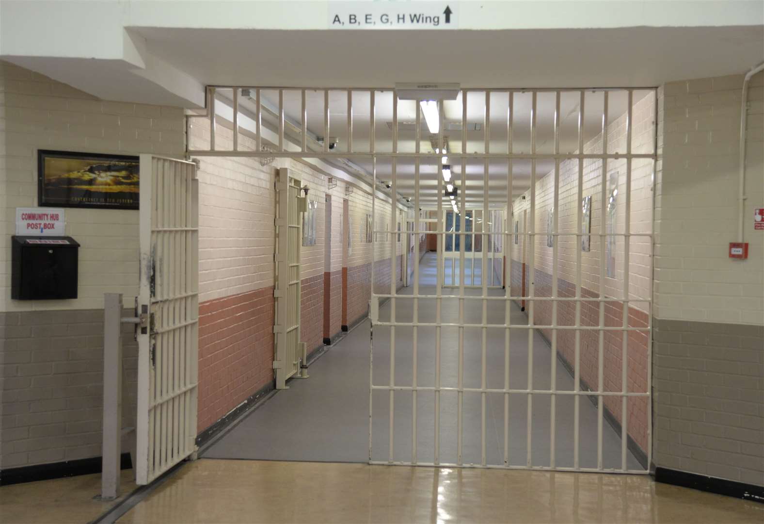 The officer became trapped by a locked gate during the attack at Swaleside Prison. Picture: Chris Davey