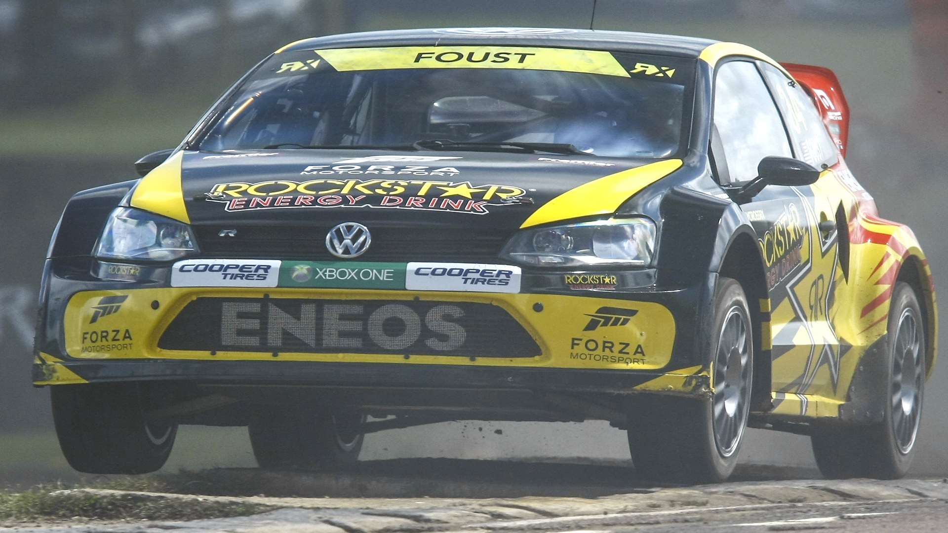 Tanner Foust in acton at Lydden last year Picture: Matt Bristow