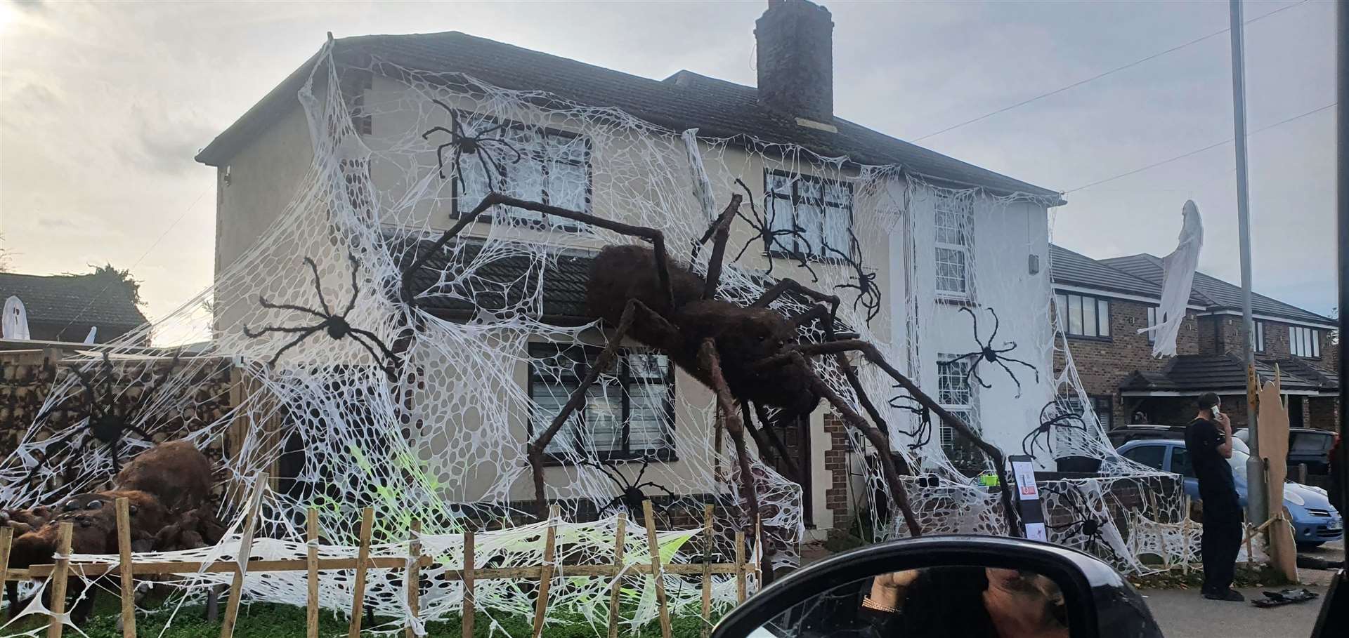 Cars were slowing down to see the decorations. Picture: Tracy Ferguson