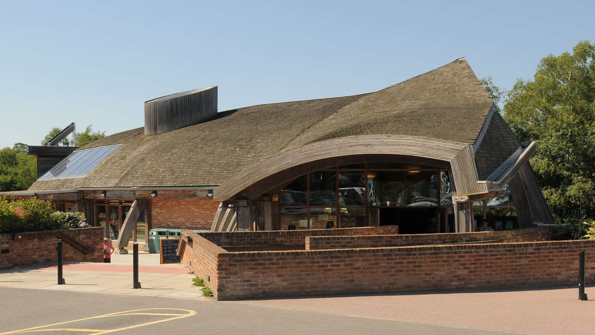 The visitors' centre at the park