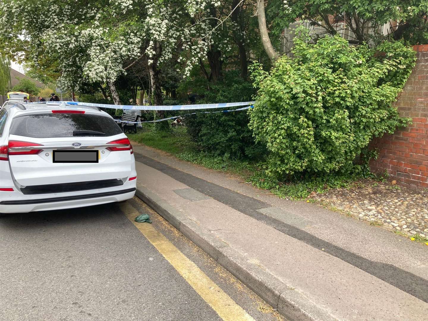 Police have cordoned part of Longley Road in Rainham near the precinct and Tesco