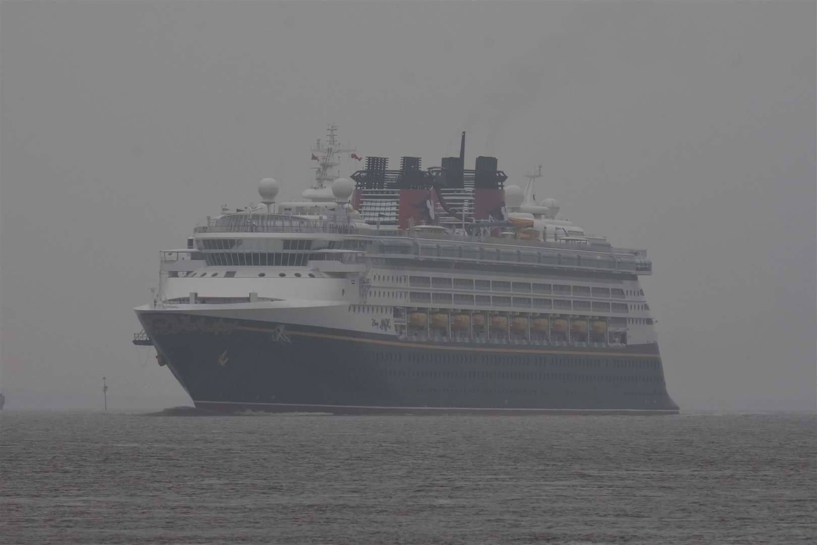 The Disney Magic liner off Gravesend. Picture: Jason Arthur