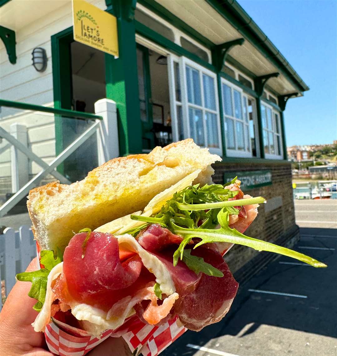 The menu includes focaccia sandwiches. Picture: Folkestone Harbour & Seafront Development Company