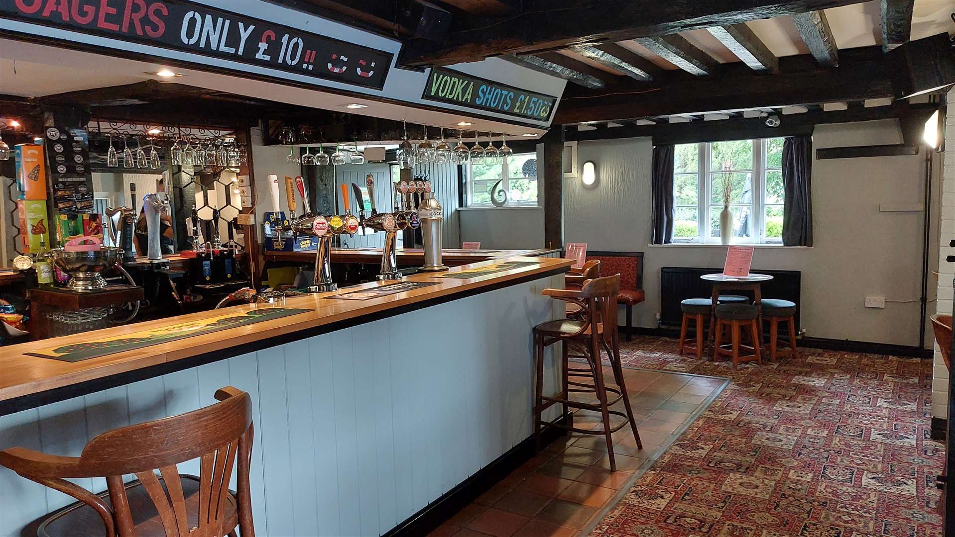 The brightened up bar area at the William Harvey Inn in Willesborough, Ashford