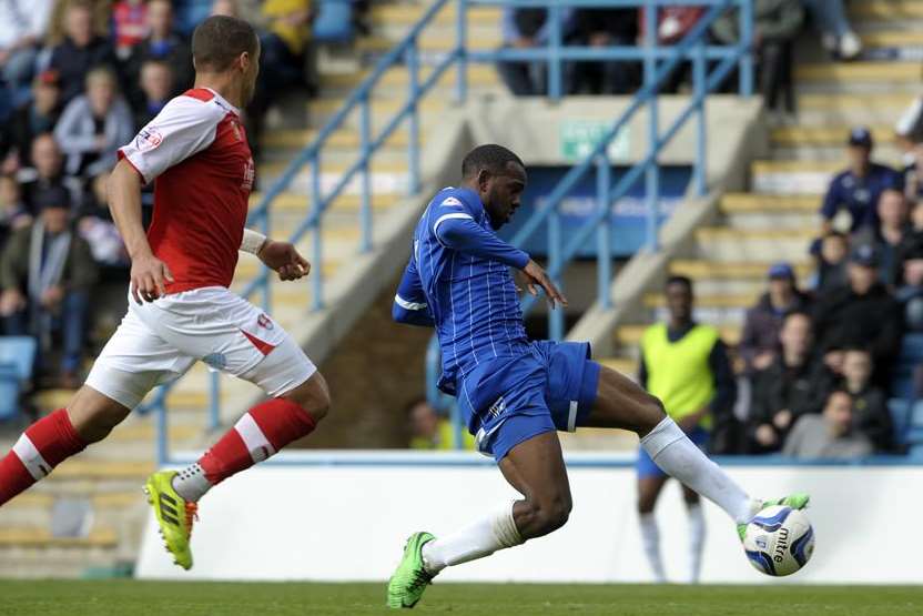 Myles Weston races through to score against Rotherham. Picture: Barry Goodwin