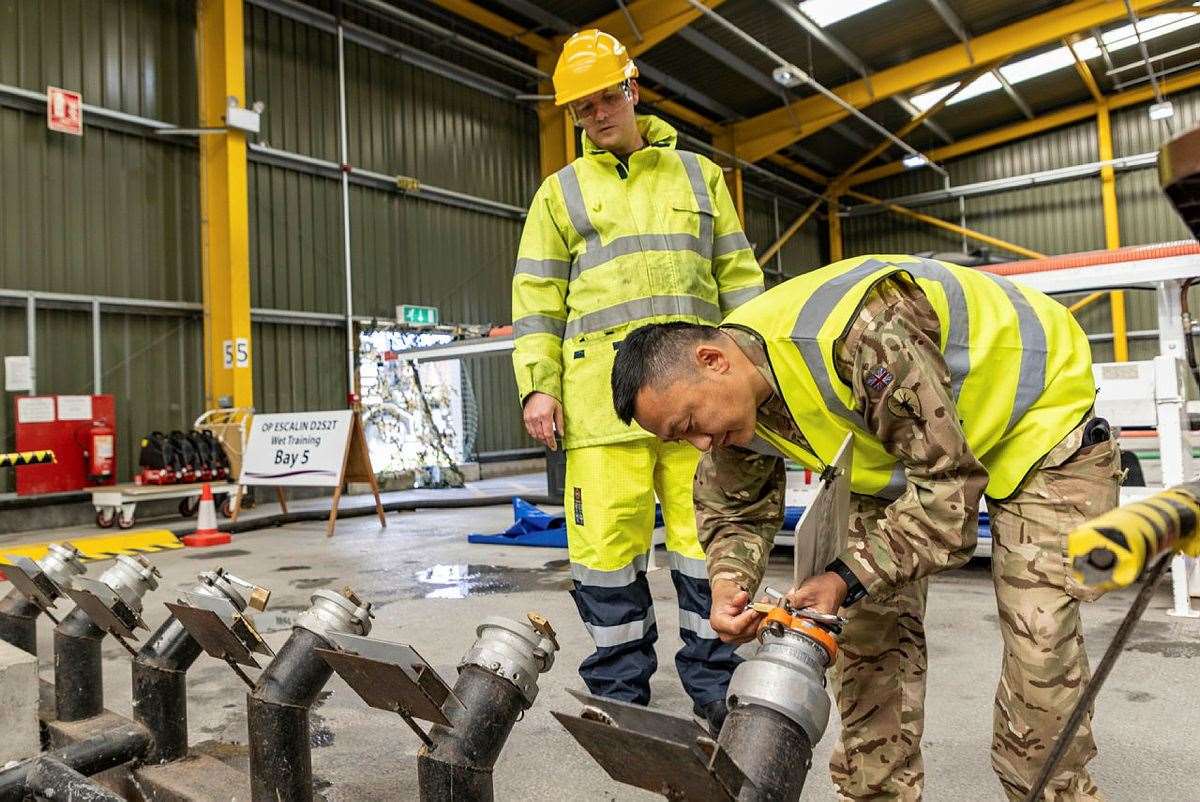 Soldiers and airmen have been given tanker training at the Defence School of Transport in East Riding, Yorkshire Picture: MOD