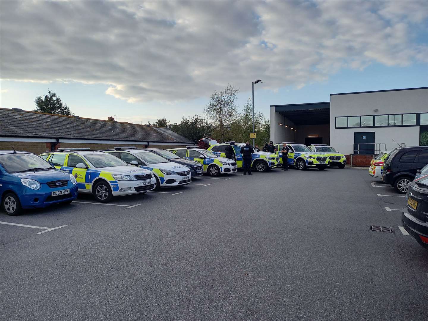 Armed police at Aldi in Herne Bay