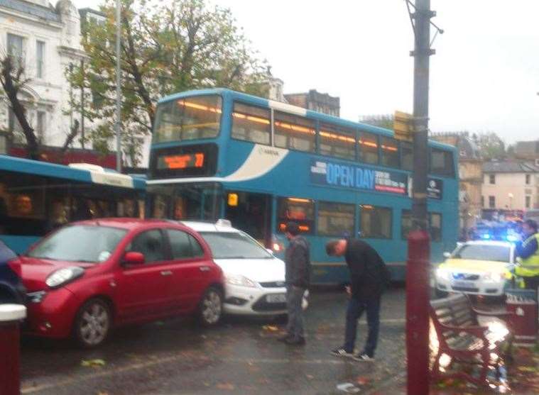 The scene of the crash in Tunbridge Wells. Picture: Steven Dawson