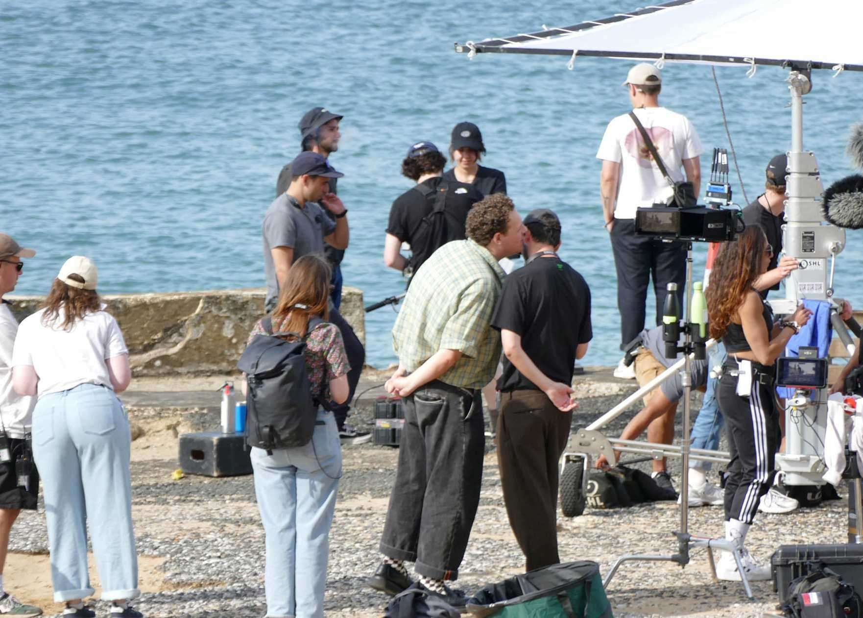 A huge film crew descended on the Kent coast yesterday. Picture: Frank Leppard