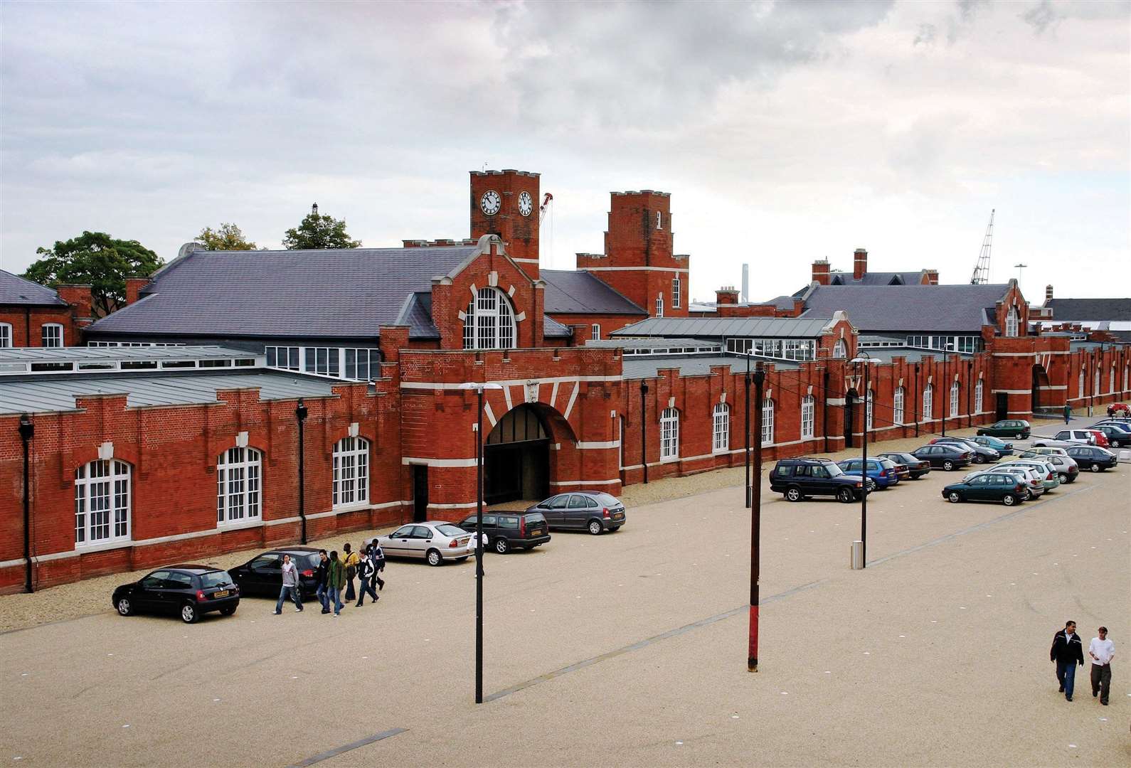 The Drill Hall library at the University of Kent at Medway's Chatham Maritime campus