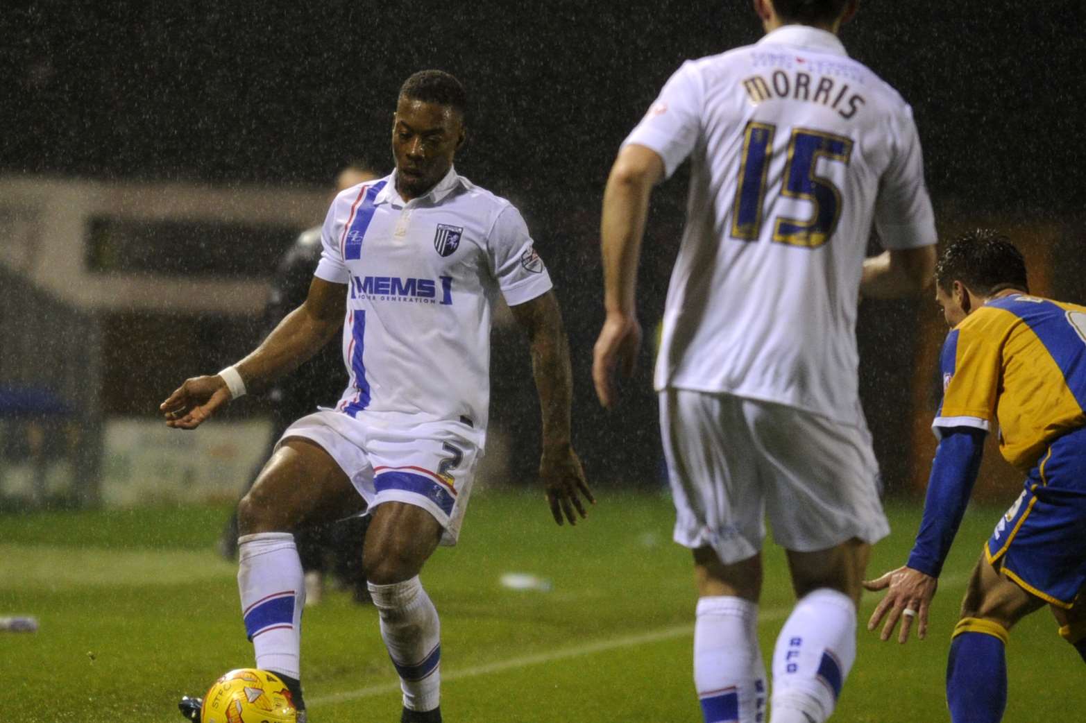 Ryan Jackson on the ball at Shrewsbury on Saturday Picture: Barry Goodwin