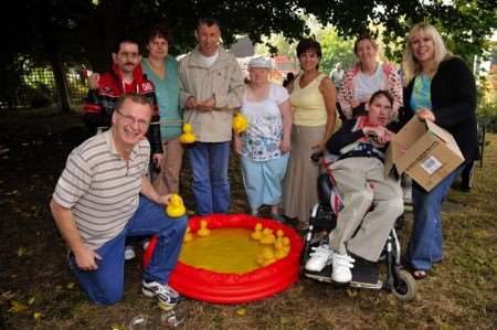 KMFM's Johnny Lewis at the Thanet Day Opportunity Service open day.