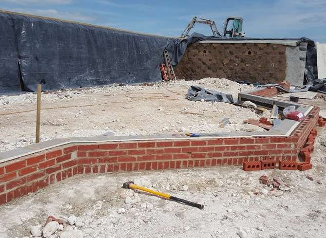 Sheppey's own ground 'Hobbit' house at Brambledown approaching Christmas 2016