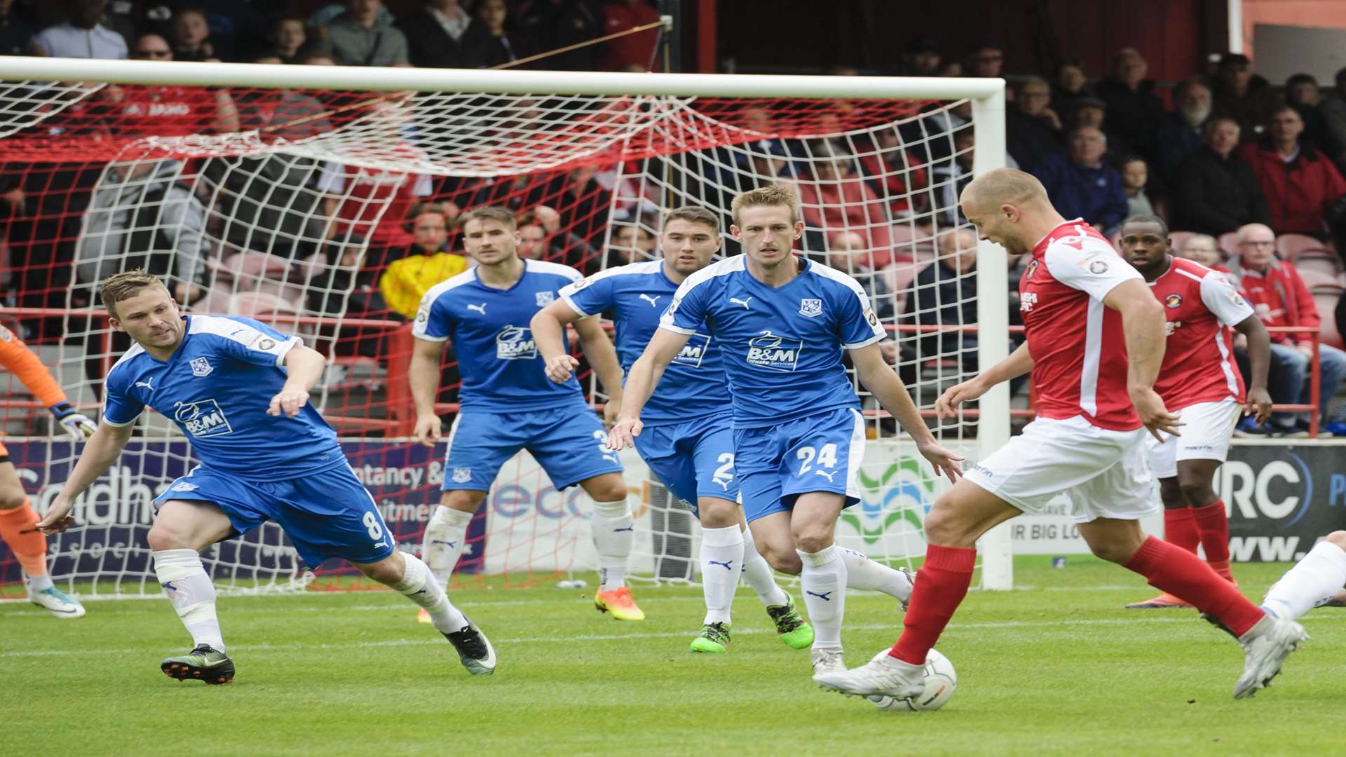 Ebbsfleet are now competing with the likes of Tranmere Picture: Andy Payton